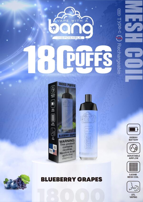 Bang Crown Bar 18000 Puffs: Luxury Redefined, 18000 Puffs Unlimited - Image 2