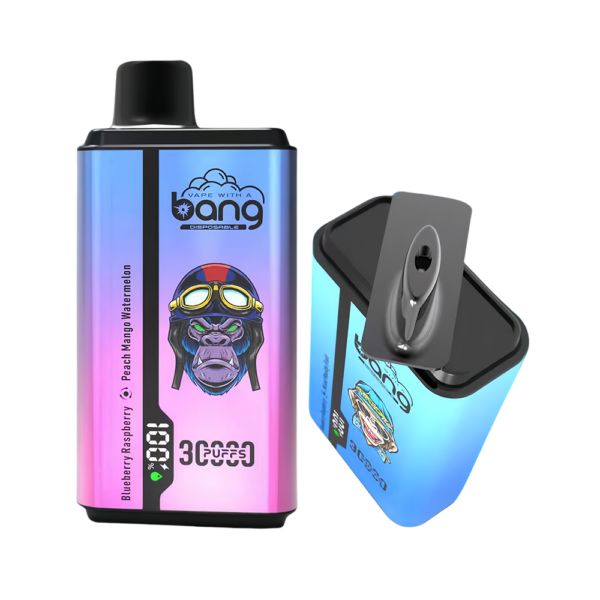 Bang 30000 Puffs Vape: Rotating Cigarette Holder & Dual-Flavor Switch for Double the Pleasure