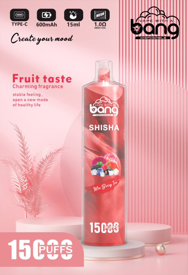 Bang Shisha 15000 Puffs Vape: Unleash Intense Flavor and Unmatched Satisfaction with DTL Power – Image 3