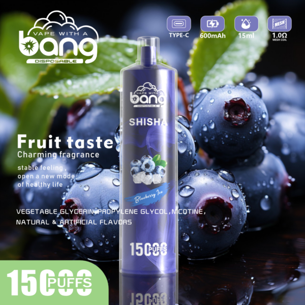 Bang Shisha 15000 Puffs Vape: Unleash Intense Flavor and Unmatched Satisfaction with DTL Power – Image 9